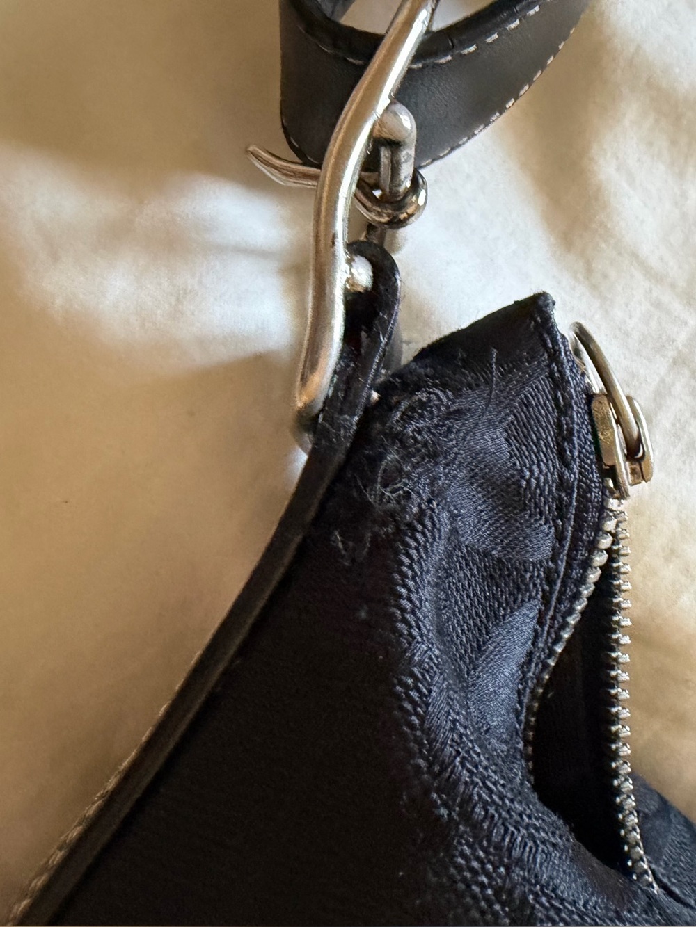 Coach Black Canvas Shoulder/Crossbody Bag - Picture 10 of 10